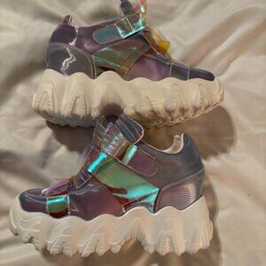 Anthony Wang X LASR Exclusive Battle Angel Winged Platform Wedge Sneakers